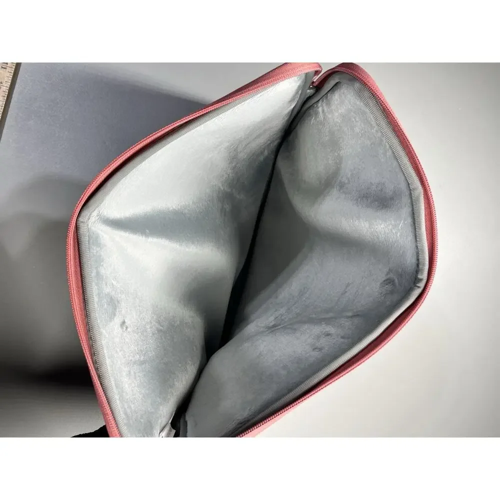 Blush Pink Soft Case Laptop Computer Device Sleeve Full Zip Cushioned Zip Pocket